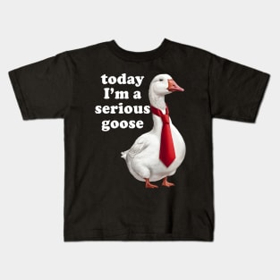 Today I'm A Serious Goose Kids T-Shirt